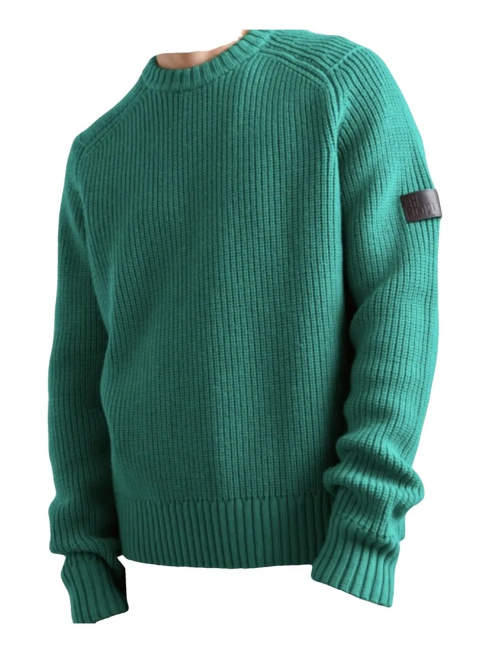 The Kooples Unisex Crewneck Sweater in Teal Green
